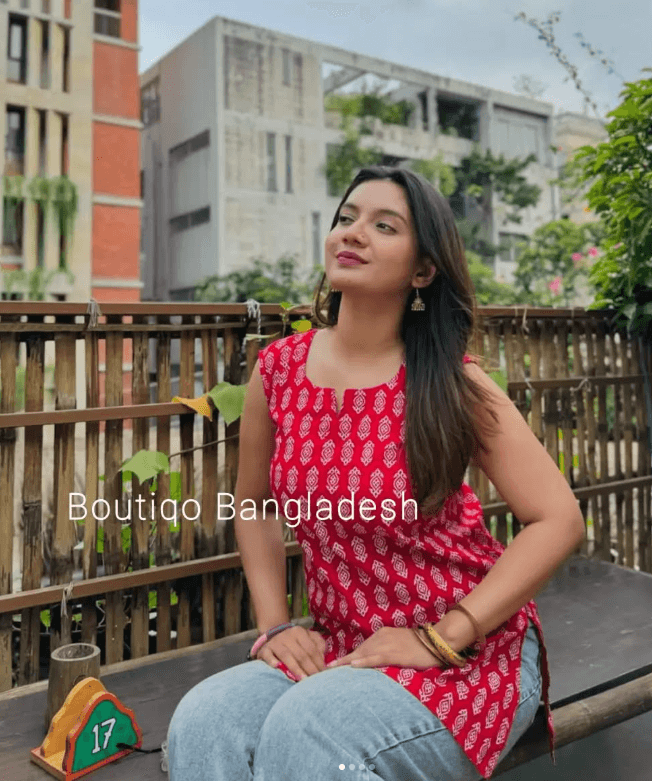 Crimson Tide Kurti